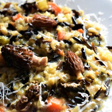 Morel Recipes, Morel Mushroom Recipes, Wild Mushroom Recipes, Rice Risotto, Mushroom Side Dishes, Mushroom Recipes Pasta, Mushroom Risotto Recipes, Mushroom Casserole, Morel Mushrooms