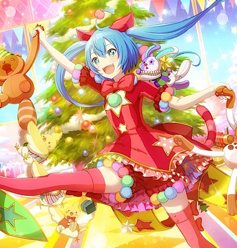 Christmas Vocaloid Project Sekai Wonderland x Showtime WXS Project Sekai, Hatsune Miku, Christmas, Anime