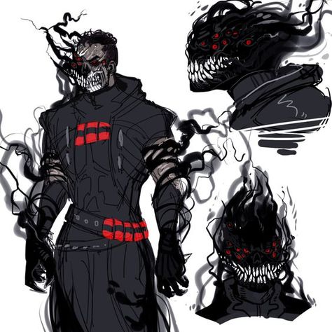 Gabriel Reyes, Reaper Overwatch, Guerriero Samurai, Random Places, Man In Black, 다크 판타지, Monster Concept Art, Human Form, Monster Design