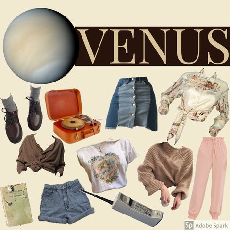 Fantasy Astronomy Aesthetic Outfits, Planet Inspired Outfits, Astronomy Clothes Aesthetic, Astronomy Aesthetic Outfit, Ou Aesthetic, Space Academia, Venus Aesthetic, Space Core, Planet Clothing