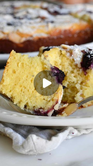 720K views · 16K likes | Manuela Mazzocco on Instagram: "✨Berry and Ricotta Cake with Almond Slices✨ Soft and lightly dense ricotta cake with a moist crumb, bursting with sweet berries and topped with almond slices. It’s a breeze to make and is guaranteed to impress friends and family. Perfect for breakfast, snacks, and/or dessert😍❤️ Ready to try it too?!? Full recipe on my website 🔗 in profile/stories. DM/Comment and I’ll send it to you 🤗 Happy baking 😘 INGREDIENTS * 3 large eggs * 3/4 cup (150 gr) sugar * 16 oz (450 gr) ricotta cheese * 1 teaspoon vanilla extract * 1/4 cup (60 ml) light olive oil or vegetable oil * 1 ½ cups (180 gr) all-purpose flour * 2 teaspoons baking powder * ½ teaspoon fine sea salt * 1 heaping cup frozen berries, divided * ¼ cup sliced almonds DIRECTIONS: on my Ricotta Cake, Ricotta Recipes, Berry Cake, Quick Bread Recipes, Ricotta Cheese, Guilty Pleasures, Sliced Almonds, Pie Dessert, Quick Bread