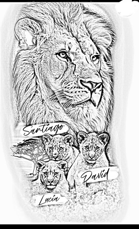 Loin Tattoos Design, Loin Tattoos, Lion Art Tattoo, Geometric Lion Tattoo, Big Cat Tattoo, Lion Sketch, Cherub Tattoo, Half Sleeve Tattoos Drawings, Card Tattoo Designs