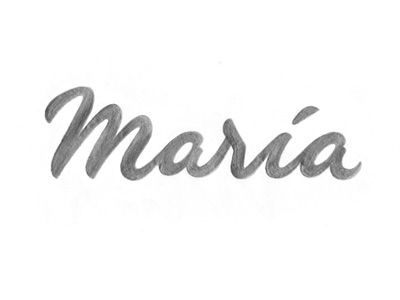 Maria - Typography sketch (by Henric Sjösten). #Hand #Written #Calligraphy #Pencil #Design FOLLOW A FELLOW Calligraphy Pencil, Typography Sketch, Typography Script, Hand Lettering Logo, Custom Typography, Beauty Salon Logo, Calligraphy Name, Calligraphy Words, Pencil Design