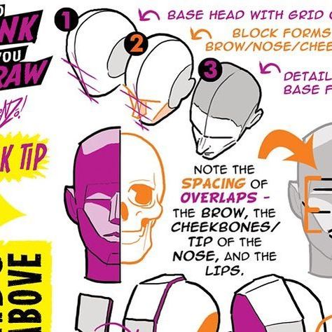 The Etherington Brothers on Instagram: "HEADS from ABOVE from the How to THINK When You Draw ENCYCLOPEDIA - the world’s ONLY encyclopedia of drawing tutorials, posted up FREE for EVERYONE, FOREVER, with NEW and CLASSIC tutorials coming up EVERY DAY only on our Instagram here: @etheringtonbrothers :) Lorenzo! #arttips #arttutorial #drawingtips #artprocess #stepbystepart #drawingtutorial #howtodraw #learnuary #howtodraw #drawingtutorial #conceptart #gamedev #animationdev #gameart #tutorial #inktober #sketch #illustration #art #drawing #indiegame #leveldesign #worldbuilding #environmentdesign #animation #characterdesign #visdev" Head From Above Reference, Head From Above, Etherington Brothers, Brothers Art, How To Think, Illustration Art Drawing, Sketch Illustration, Environment Design, Process Art