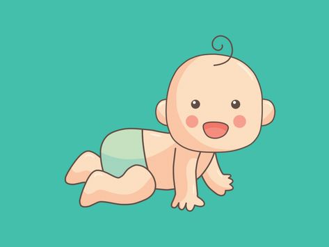 Baby Crawl Cycle by ahmed mohamed Baby Crawling Drawing, Preschool Diploma, Fiverr Profile, Baby Crawling, Cartoon Drawing Tutorial, Easy Cartoon Drawings, Boy Gif, Baby Illustration, Animation Sketches