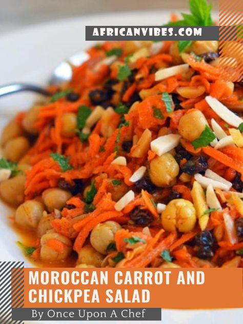 Moroccan Chickpea Salad, Carrot Chickpea, African Salad, Moroccan Carrot, Moroccan Meatballs, Moroccan Chickpea, Carrot Raisin Salad, Butternut Squash Sweet, Moroccan Carrots