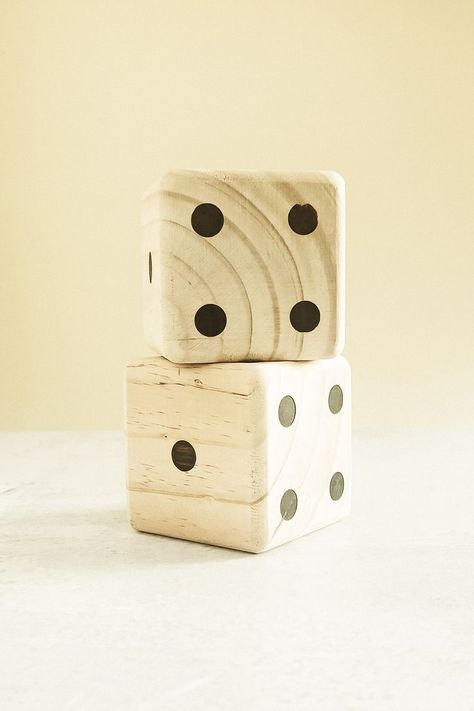 Giant Wooden Yard Dice Game, Big Dice Lawn Game Set - Giant Pine Wooden 6 Dice Backyard Game Set for Kids Adults Family. Prop idea for photoshoot indoor. Neutral Color Aesthetic, Floor Games, Backyard Games Kids, Yard Dice, Wooden Dice, Wood Grain Texture, Lawn Games, Backyard Games, Game For Kids