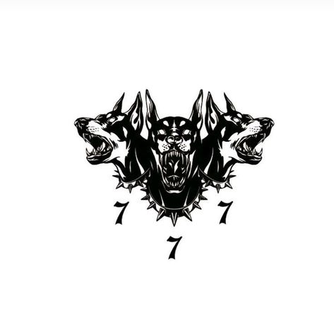 3 Headed Dog Tattoo, Cerberus Tattoo Design, Cerberus Tattoo, Doberman Tattoo, Nape Tattoo, Wrist Tattoo Designs, Tattoo Inspiration Men, Red Ink Tattoos, Dark Art Tattoo