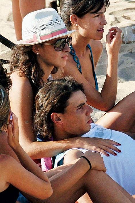 Rafael Nadal and his girlfriend Maria Francisca Perello Rafael Nadal Wife, Rafael Nadal Girlfriend, Mirka Federer, Nadal Tennis, Professional Tennis Players, Rafa Nadal, Rafael Nadal, Roger Federer, He Is Able