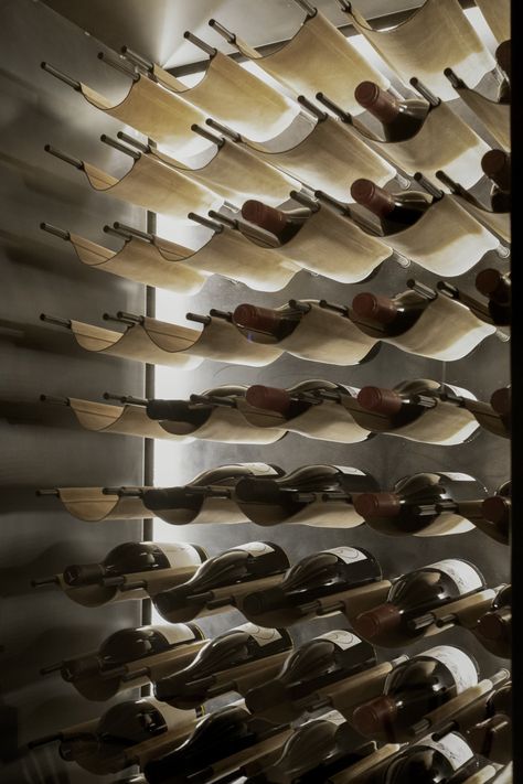 Wine Bar Interior Design, Natural Wine Bar Interior, Italian Wine Bar Interior, Wine Vault Interior Design, Understair Wine Store, Wine Cabinet Design, Industrial Wine Cellar, Wine Drop, Classic Car Photoshoot