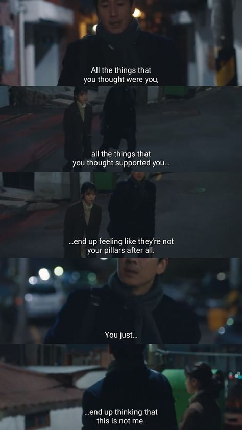 Kdrama quotes, korean drama, my ajusshi K Drama Quotes, Kdrama Quotes Aesthetic, Strange Thoughts, Drama Stories, Kdramas Quotes, Aesthetic Kdrama, Starfish Story, My Mister, Quotes Drama Korea