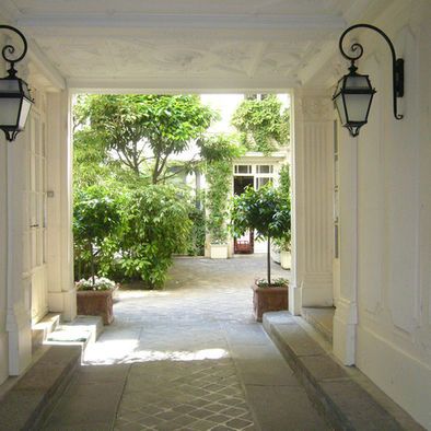 Love a Porte Cochere, mine is not as grand as this, but after having one I will always build one at the entrance to my home. Josh Flagg, Gas Lighting, Mansion Homes, Traditional Porch, Lake Style, Porte Cochere, Traditional Exterior, Casa Exterior, Exterior Details