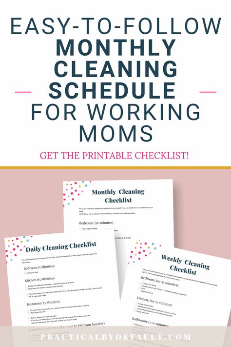 Cleaning Checklist Bedroom, Housework Schedule, Monthly Cleaning Checklist, Schedule Monthly, Monthly Cleaning Schedule, Homemaker Schedule, Daily Cleaning Checklist, Monthly Cleaning, Weekly Cleaning Checklist