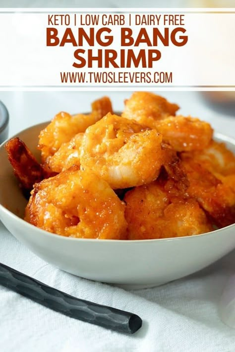 Keto Shrimp Recipes Air Fryer, Bang Bang Shrimp Air Fryer, Keto Bang Bang Shrimp, Shrimp Air Fryer, Air Fryer Bang Bang Shrimp, Airfryer Keto, Shrimp Keto, Bang Bang Shrimp Recipe, Air Fryer Recipes Low Carb