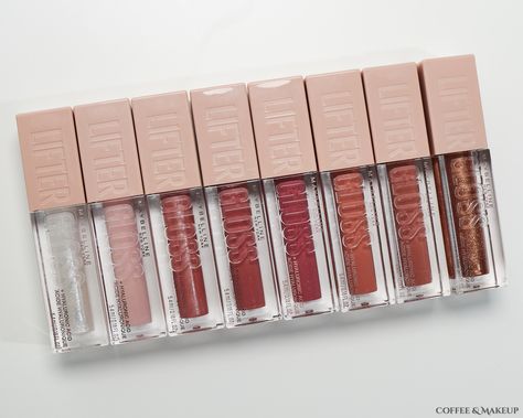 Maybelline Lip Gloss Moon, Lip Lifter Maybelline, Makeup Products Maybelline, Maybelline Lip Gloss Petal, Maybelline Lipgloss Swatches, Maybelline Lifter Gloss Petal, Lifter Gloss Swatches, Maybelline Lip Lifter Gloss, Lip Lifter Gloss