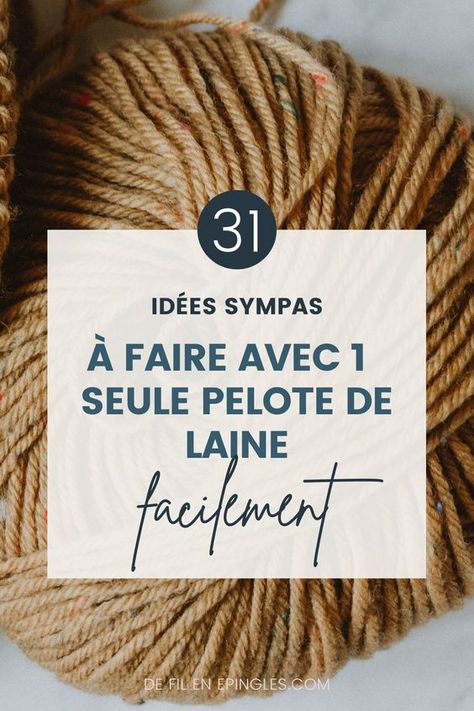 Tu es débutant(e) au tricot et tu veux t'entraîner sur des projets faciles et rapides à tricoter ? voici 31 idées sympas à faire en peu de temps et en utilisant juste une pelote de laine ! Diy Laine, Inspirational Crafts, Diy Tricot, Crochet Diy, Macrame Diy, Punch Needle, Crochet Techniques, Diy Inspiration, Diy Crochet