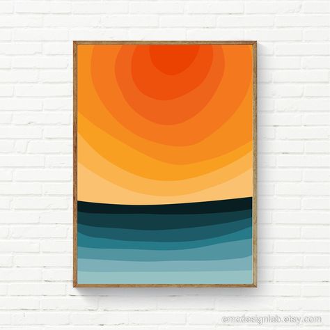 This Giclée Prints item by EmcDesignLab has 233 favorites from Etsy shoppers. Ships from United States. Listed on 18 Sep, 2023 Orange And Blue Abstract Art, Minimalist Sunset Painting, Abstract Sunset Painting, Wall Art Orange, Minimalist Frame, Orange Color Palettes, Colors Wall, Orange Painting, Orange Wall Art