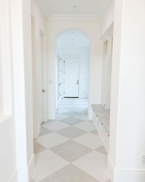 Checkerboard Floors, Custom Home Build, Traditional Home Magazine, Foyer Flooring, Build Design, Checkerboard Floor, Mudroom Design, Farmhouse Inspiration, Southern Home