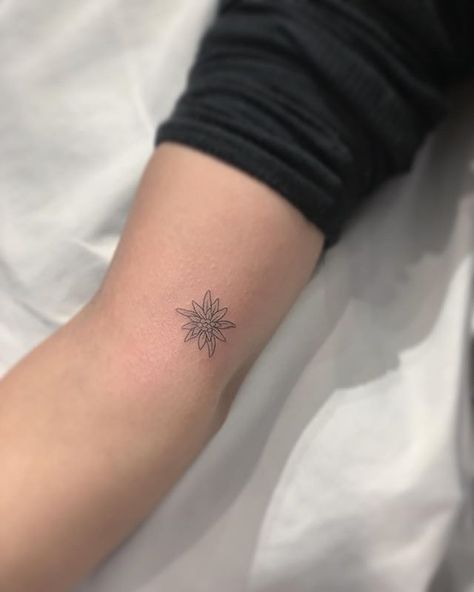 Edelweiss Tattoo, M Tattoos, L Tattoo, Small Pretty Tattoos, Tasteful Tattoos, 4 Tattoo, Cute Little Tattoos, Classy Tattoos, Dainty Tattoos