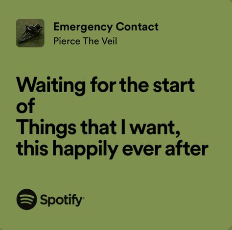 Pierce The Veil Emergency Contact, Contact Aesthetic, Ptv Lyrics, Pierce The Veil Lyrics, Monster Drink, Song Recs, Wonderland Aesthetic, Relatable Lyrics, Country Aesthetic