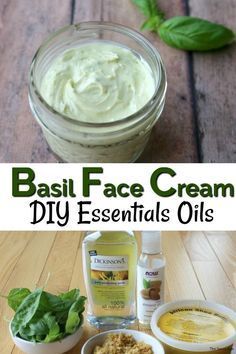 Face Cream Diy, Face Cream Recipe, Face Cream For Wrinkles, Healthy Face, Essential Oil Skin Care, Face Serums, Basil Essential Oil, Natural Face Cream, Diy Lotion