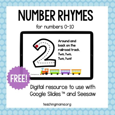 Number Formation Rhymes - Teaching Mama Clifford Activities, Number Formation Rhymes, Number Rhymes, Writing Activities For Preschoolers, Elephant Toothpaste, Teaching Mama, Lesson Activities, Number Formation, Blend Words