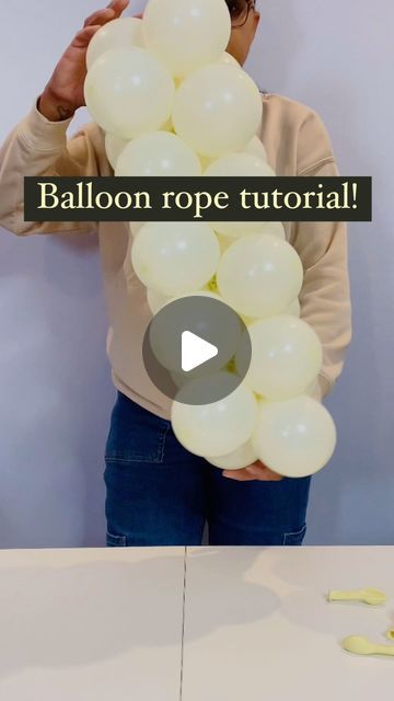 Sweet Space Events on Instagram: "Balloon rope tutorial! You’ll need 5 inch  and 260 balloons. You can use a hand pump or an electric inflator.  Be sure your balloons are all the same size. Keep adding 260s to make it the length you want. OR… you can just call me if you don’t want to be bothered! 😉

Sweet Space Events provides full service event decorations and party rentals for birthdays, weddings, baby showers, bridal showers and more! We provide event planning, event décor, florals, backdrops and balloons. We come to you! Contact us to schedule a free consultation.

🩷Let us make your next event a Sweet Reality!

🩷www.sweetspaceevents.com
🩷thesweetspace@sweetrealities.com
🩷954-330-1399

#eventplanner
#eventdecorator
#eventdecorations
#partydecorations
#birthday
#birthdayparty
#babys Sweet 16 Balloon Decorations, 260 Balloons, Rope Tutorial, Twisting Balloons, How To Make Balloon, 16 Balloons, Bridal Shower Balloons, 5 Balloons, Small Balloons