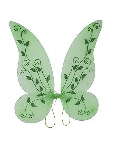 Green Fairy Wings, Peter Pan Costumes, Tinkerbell Costume, Green Fairy, Fairy Wings, Purim, Kids Fashion Girl, Flower Decorations, Tiara