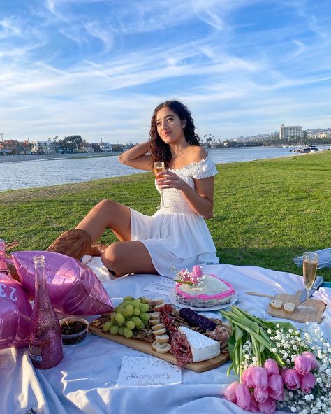 #birthday #picnic #aesthetic #birthdaygirl Birthday Pictures For Adults, Picnic Birthday Party Aesthetic Outfit, April Birthday Aesthetic, Simple Birthday Picnic Ideas, Cake Picnic Photoshoot, Picnic Birthday Aesthetic, Pink Picnics, Birthday Picnic Outfit, Birthday Picnic Ideas For Adults