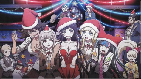 #AlinaTempel Danganronpa Christmas, Hope's Peak Academy, Mikan Tsumiki, Foto Top, Danganronpa Funny, Danganronpa 1, 17 December, Super Danganronpa, Anime Christmas