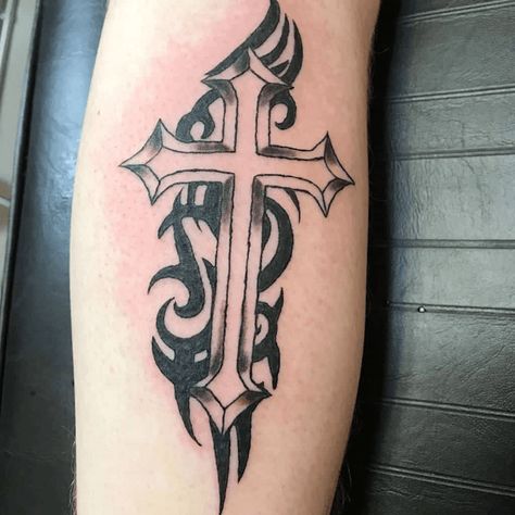 15 Cool Cross Tattoo Ideas For Men To Show Allegiance To God - InkMatch Cool Cross Tattoos, Unique Cross Tattoos, Cross Tattoo On Wrist, Celtic Cross Tattoos, Cross Tattoos For Women, Cross Tattoo For Men, Cross Tattoos, Tattoo Inspiration Men, Cross Tattoo Designs