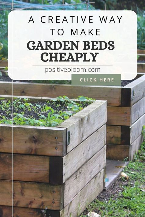 Check out this impressive hack for making and filling raised garden beds in a way that saves you money and allows you to recycle your garden waste. Filling Raised Garden Beds, Making Garden Beds, Gardening On A Budget, Making Raised Garden Beds, Vegetable Garden Layout Design, Garden Bed Layout, Landscape Timbers, Cinder Block Garden, Cinder Blocks