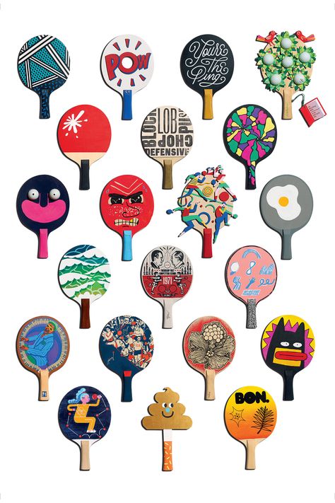 Table Tennis Bats, London Gallery, Ping Pong Paddles, Paper Artwork, Table Tennis, East London, Buying Guide, Ping Pong, Art Plastique