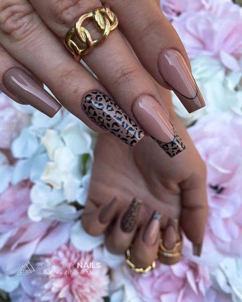 African Acrylic Nails, Leopard Tip Nails, Leopard Gel Nails, Leopard Acrylic Nails, Trendy Dip Nails, Nails Leopard, Leopard Nail Designs, Leopard Nail Art, Summer Nail Art