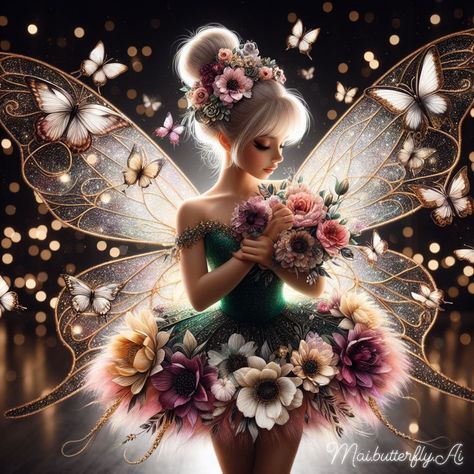 Good night and sweet peaceful dreams 🦋🌠🧚‍♀️ . . . . . . . . . . #tinkerbell #ballerina #disneyprincess #fairy #butterflies Iridescent Wings, Light Fairy, Tinkerbell And Friends, Tinkerbell Disney, Sparkle Outfit, Tinkerbell Fairies, Fairy Tattoo Designs, Fairy Pictures, Fairy Artwork