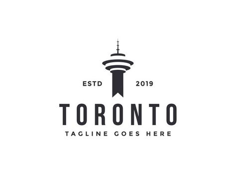 Toronto Tower, North Logo, Build Logo, Tower Logo, House Logo Icon, Logo Building, Construction Company Logo, Arabic Logo, Construction Business Cards