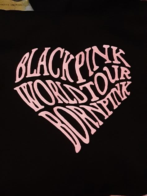 World tour born pink Born Pink Poster, Bornpink Tour, Blackpink Logo, Blackpink Merch, Blackpink World Tour, Blackpink Pics, Born Pink Tour, Kpop Concept, T-shirt Print Design