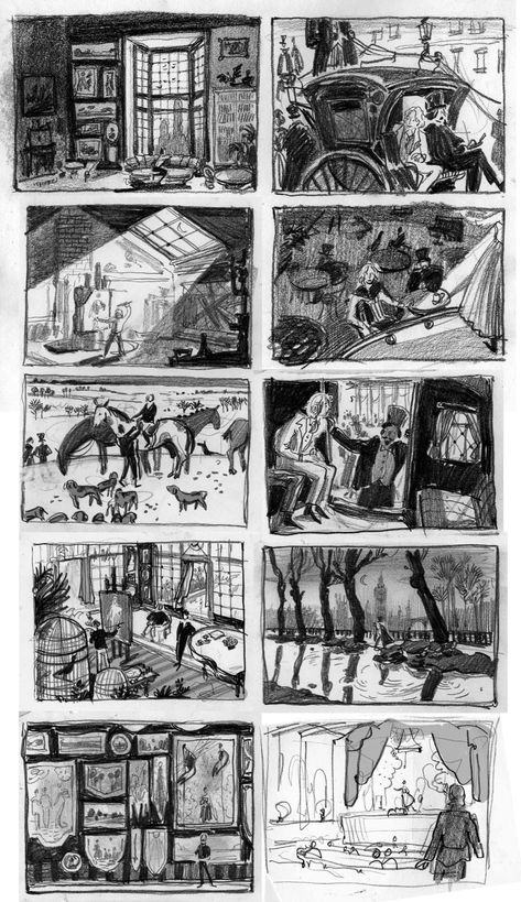 Storyboard Drawing, The Picture Of Dorian Gray, Picture Of Dorian Gray, Storyboard Illustration, Comic Layout, Graphic Novel Art, Dorian Gray, Big Art, Human Art