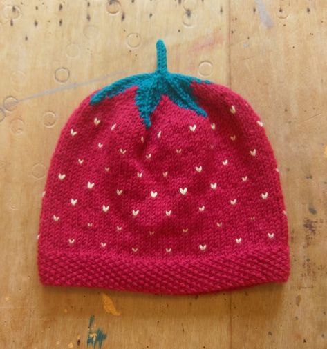 Strawberry Knitting, Knitting Strawberry, Strawberry Beanie, Knit Strawberry, Knitted Strawberry, Baby Strawberry Hat, Alpine Strawberry, Strawberry Knitted Hat Toddler, Hand Knits