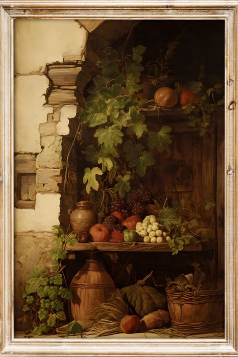 Vintage Farm house Still Life Antique Painting Antique Painting, Vintage Farm, Antique Paint, Vintage Art Prints, Still Life Painting, Great Pictures, Life Photography, Still Life Photography, Rustic Charm