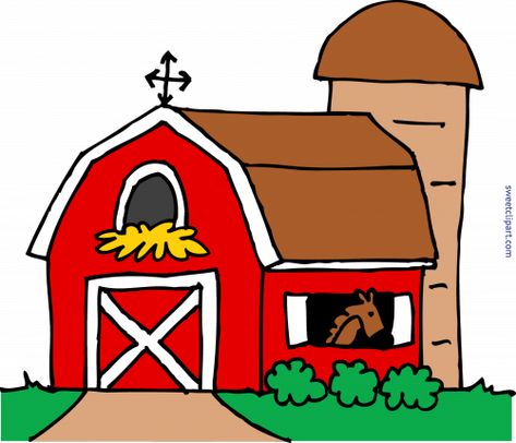 Barn Drawing, Word Art Drawings, Farm Clipart, Panda Images, Door Plan, Clip Art Pictures, Pig Art, Drawing Clipart, Farm Art