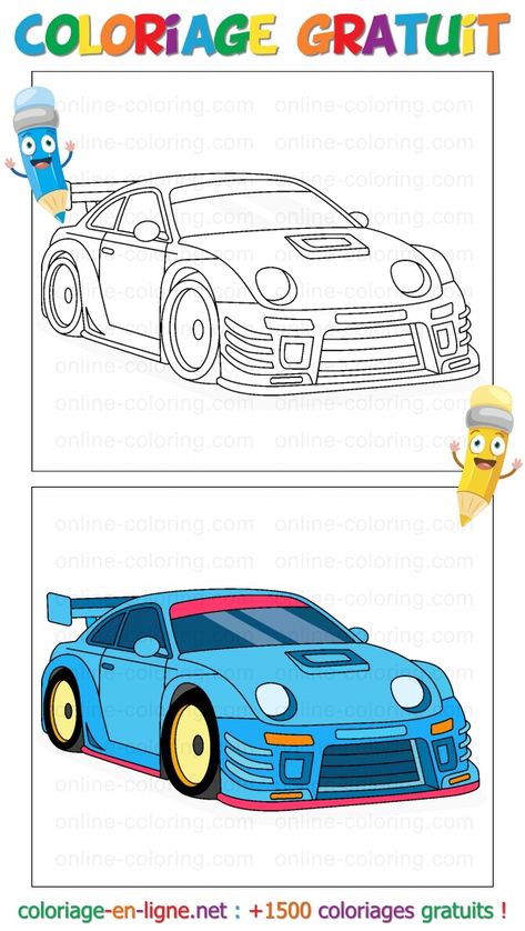 Coloriage pour les enfants ! Race Car Coloring Pages, Vegetable Coloring Pages, Beach Coloring Pages, Free Coloring Pages For Kids, Easter Egg Coloring Pages, Mothers Day Coloring Pages, Shark Coloring Pages, Turtles Funny, Heart Coloring Pages