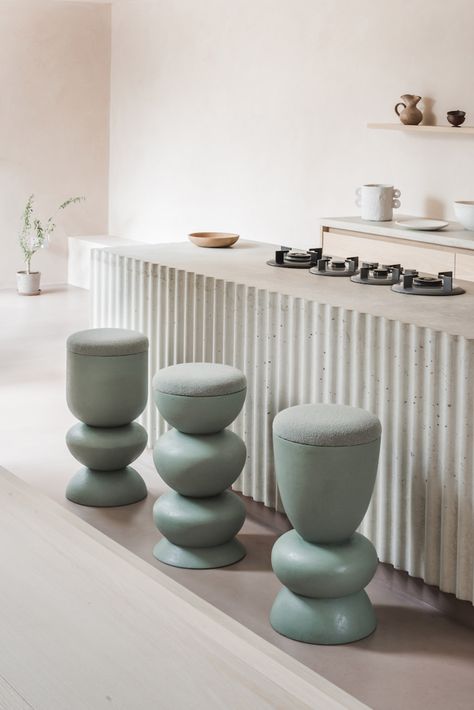 Sella Concept "masters the art of curves" with first furniture collection Unique Stools, Handmade Stool, Loft Interior, Design Del Prodotto, Bespoke Furniture, Cozy Space, Mid Century Furniture, Cheap Home Decor, Interior Design Projects