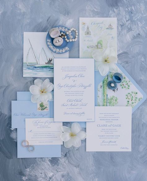 We have been eager to share this invitation suite... truly one of our favorites! From the shade of blue in letterpress, to the beveled edges, to the custom watercolor painting in the envelope liner, to the custom watercolor map, we really can't get enough of this design! Congrats, Clare and Gage! Manchester Vermont, Formal Wedding Invitations, Shade Of Blue, Envelope Liner, Watercolor Map, Christ Church, Custom Watercolor, Envelope Liners, The Shade