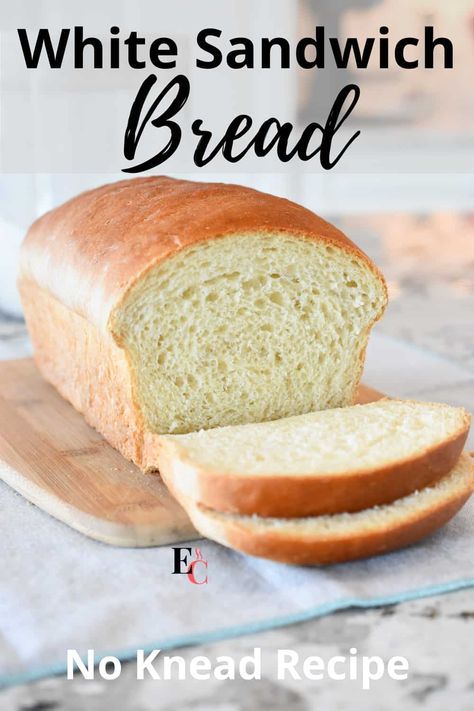 White Sandwich Bread, Homemade Sandwich Bread, Easy Sandwich, Homemade White Bread, Sandwich Loaf, White Bread Recipe, Bread Soft, Sandwich Bread Recipes, Bread Salad