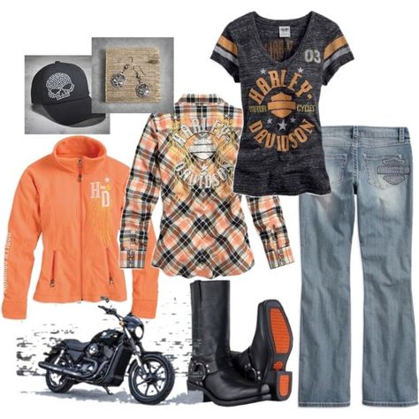 "HARLEY-DAVIDSON WOMENS MOTORCLOTHES" by daniellemousette3 on Polyvore Harley Gear, Biker Clothing, Мотоциклы Harley Davidson, Biker Stuff, Bmw R100, Harley Davidson Baggers, Harley Davidson Iron 883, Harley Davidson V Rod, Harley Davidson Clothing