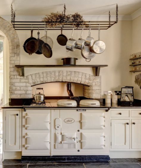 Aga Stove Kitchen, Aga Oven, House Manifestation, Aga Kitchen, Aga Stove, Stove Kitchen, Country Interiors, Dream Farm, House Vibes