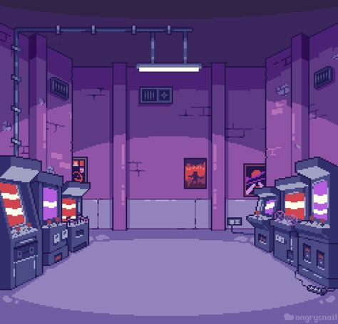 A background witharcade cabinets I was commissioned to make for an unanounced yet game. #pixelart #пиксельарт #arcade #arcades #arcadecabinet #retro #retrogaming #gameart #gamedesign #background #digitalart #interrior Retro Game Art Wallpaper, Video Game Backgrounds, Retro Arcade Games, Video Game Decor, Pixel Art Background, Arcade Video Games, Retro Gaming Art, Video Game Posters, Pixel Art Games