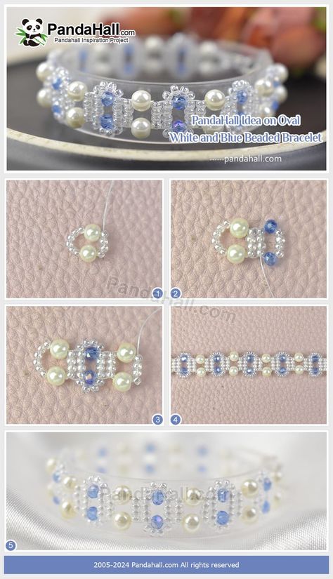 Amazing jewelry，do you like it？All materials can get at PandaHall.>>//EGLA-PH0002-3x2mm-02 X-SEED-G007-RR0160>>//【PandaHall】Register to get $53 coupon in total Exclusive Discount For New Members Order now：http://yly.im/66cc0dbb #pandahall #diy #bracelet #beads #braceletdesign Diy Earrings Materials, Braided Bracelet Diy, Diy Beaded Rings, Gelang Manik-manik, Beads Craft, Blue Beaded Bracelets, Diy Jewelry Unique, Pola Gelang, Beaded Jewels