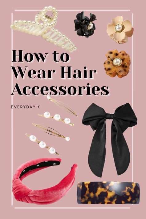 Check out the blog for the best Hair accessories. Types Of Hair Accessories Names, Hair Assessories For Women, Best Hair Accessories, 2024 Hair Accessories Trend, Trending Hair Accessories 2024, Acssesories Trend 2024, Caption For Hair, How To Style Hair, Big Headbands